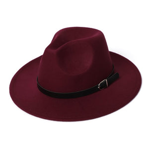 Womens Felt Hat Winter Fedora Hat Women Imitation Woolen Classic British Autumn Laday Jazz Streetwear Felt Hats for Men
