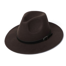Load image into Gallery viewer, Womens Felt Hat Winter Fedora Hat Women Imitation Woolen Classic British Autumn Laday Jazz Streetwear Felt Hats for Men