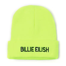Load image into Gallery viewer, Embroidery Billie Eilish Beanie Hat Women Men Knitted Warm Winter Hats For Women Men Solid Hip-hop Casual Cuffed Beanies Bonnet