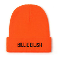 Load image into Gallery viewer, Embroidery Billie Eilish Beanie Hat Women Men Knitted Warm Winter Hats For Women Men Solid Hip-hop Casual Cuffed Beanies Bonnet